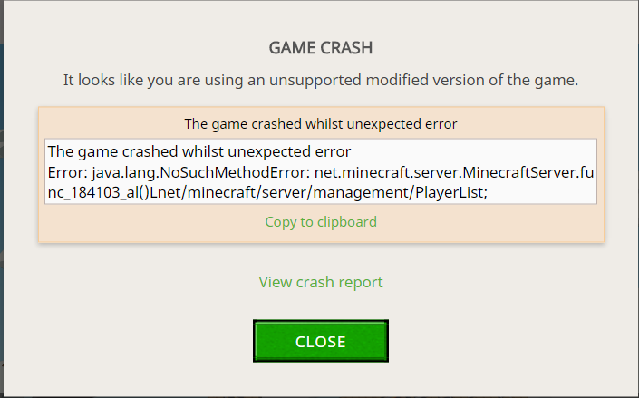 Minecraft Forge Crashing 1 8 9 Support Bug Reports Forge Forums