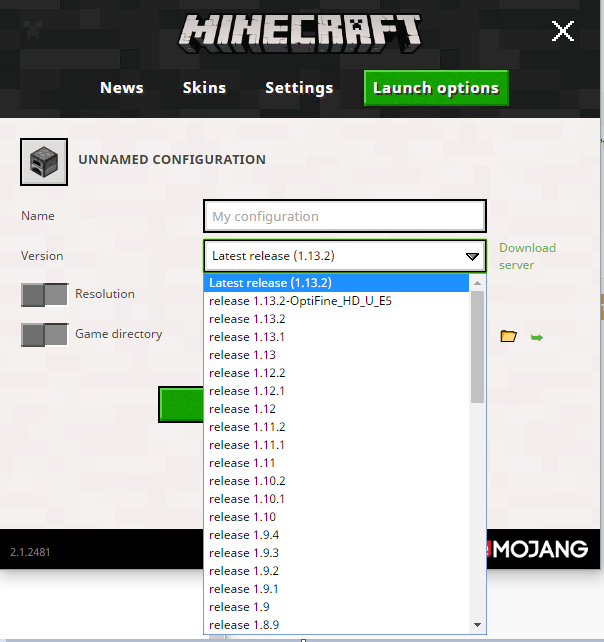 Minecraft 1.13.1 Java Edition download