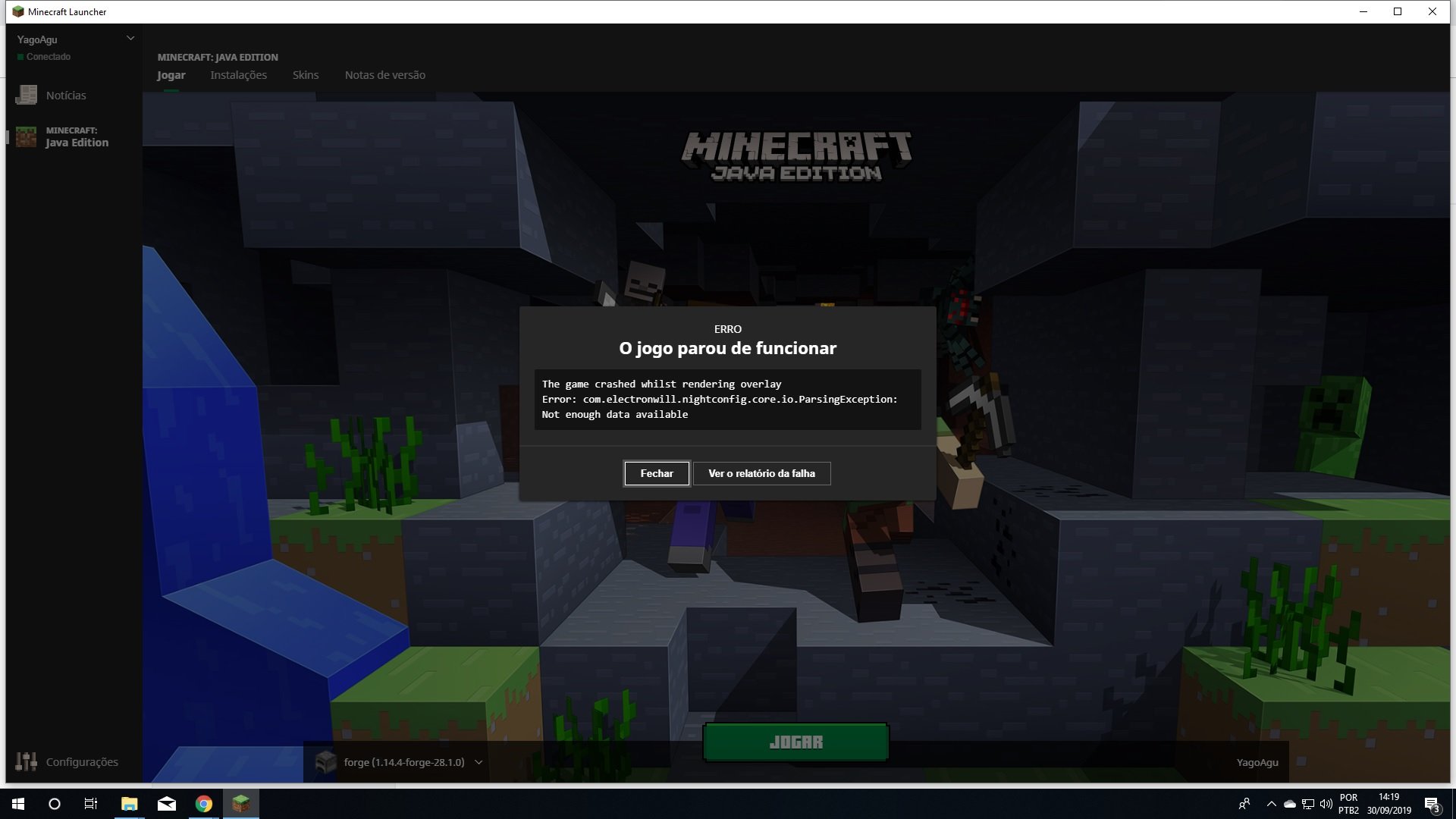 Meu Minecraft aparece como comprar quando tento jogar - Microsoft  Community