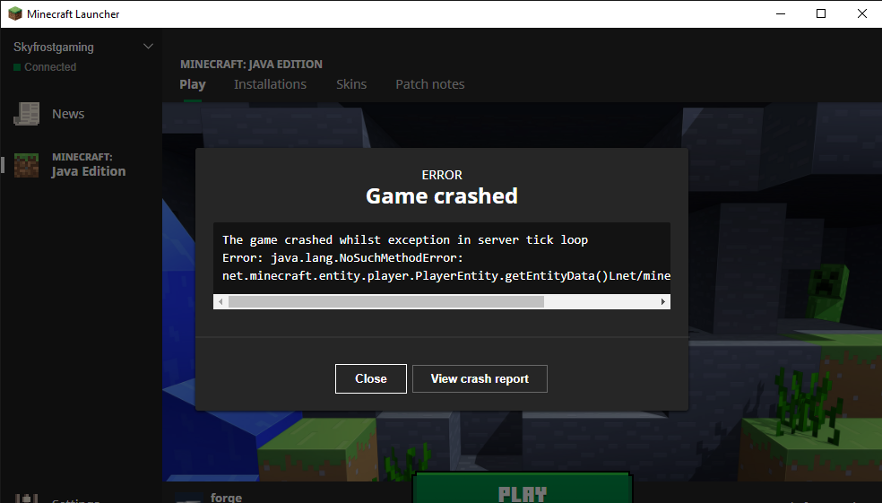 Minecraft Forge 1 14 4 Crashes Anytime You Open An Inventory Support Bug Reports Forge Forums