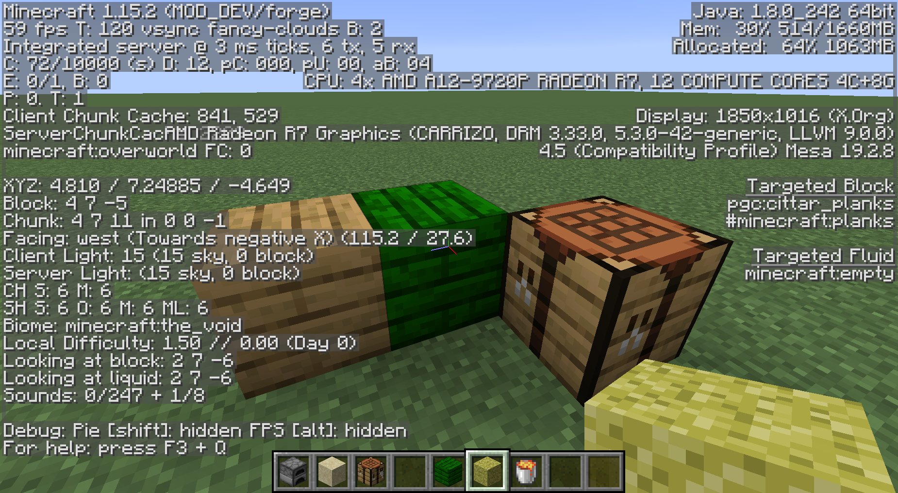 1.15.2 Adding minecraft.planks tag for a block do not provide