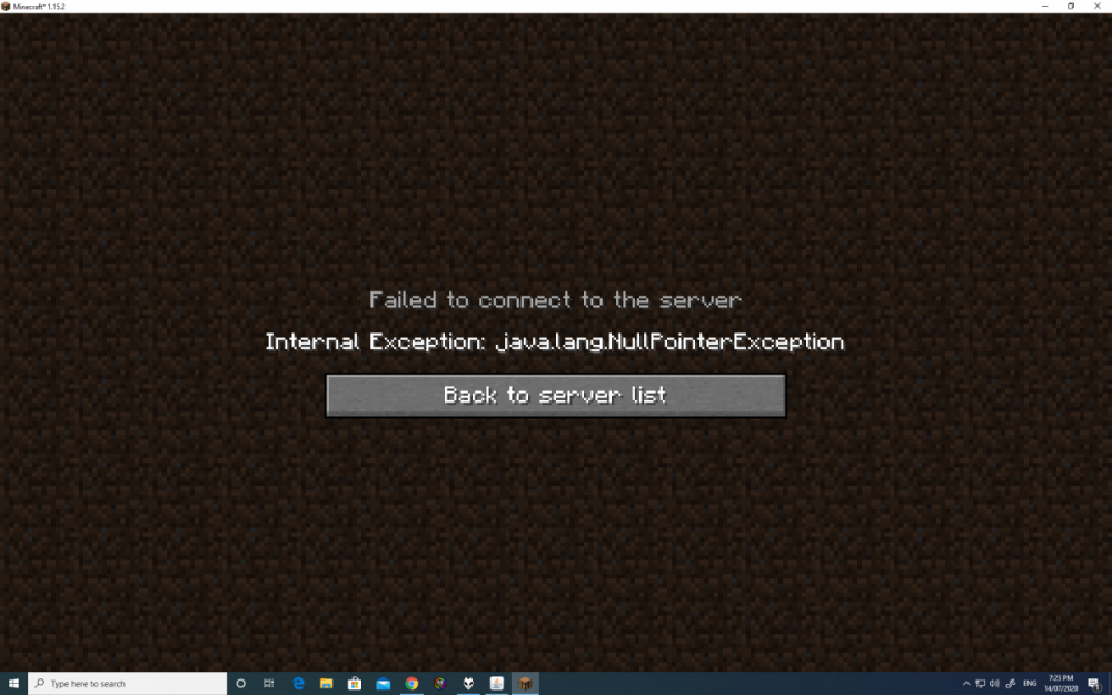 internal exception java lang nullpointerexception when i try to open my
