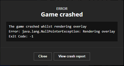 1 16 3 Crashes When Launching Rendering Overlay Support Bug Reports Forge Forums